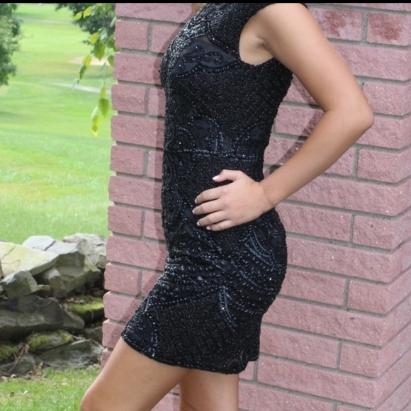 Black Sherri Hill dress size 2 - Picture 4 of 6